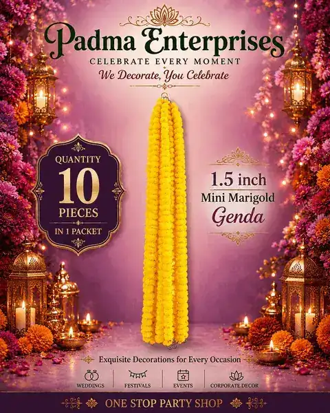 Artificial Genda Ladi Marigold Flowers (Variant 2)
