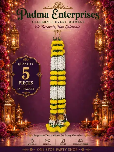 Marigold Garland With Bell