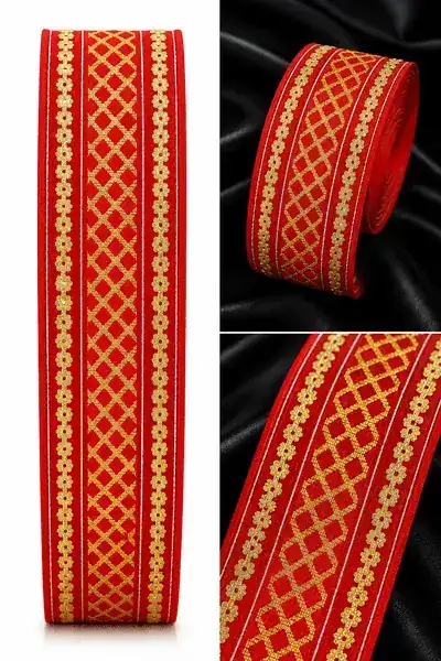 Elegant Silver & Gold Zari Lace Design 2